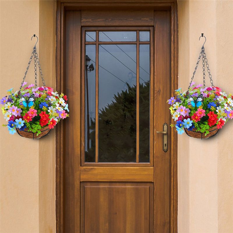 Gardening Tools Yellow - MALL Flores Artificiales Colgantes en Cesta