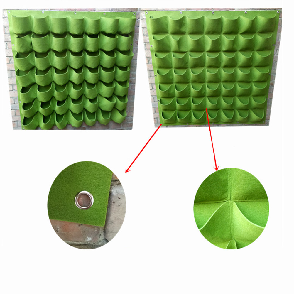Vertical Wall Planter - 1 Pieza de Bolsa de Fieltro