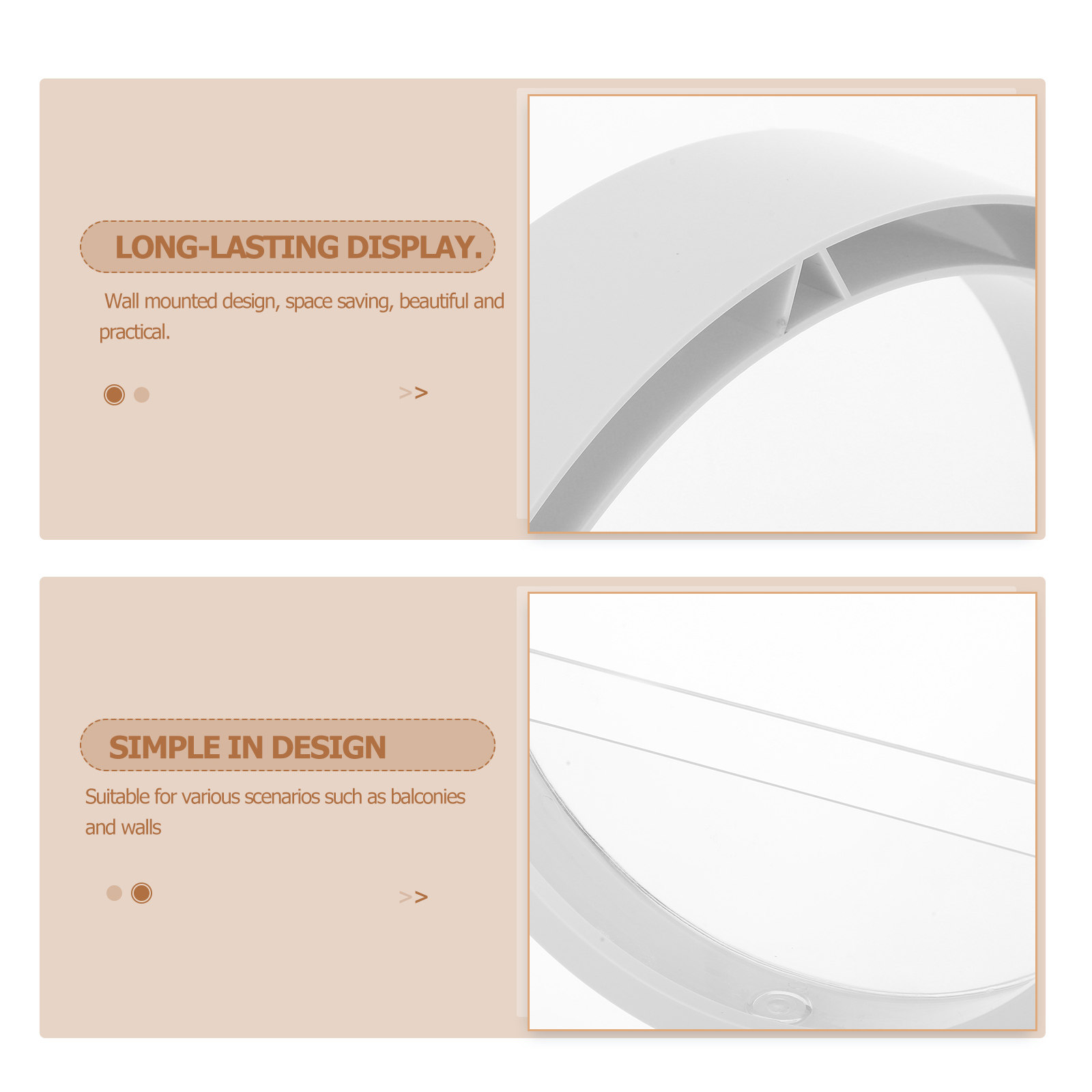 Jarrón de Pared Redondo Transp - Vertical Wall Planter reseña y precio