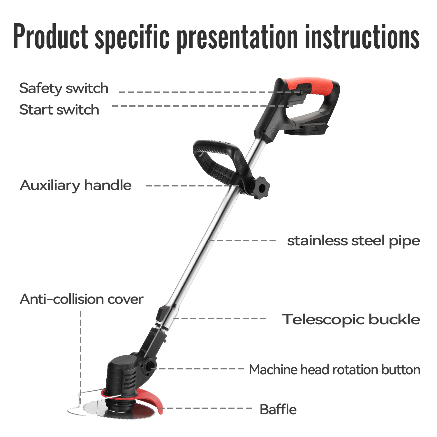Cortadora de Césped Eléctrica  - Gardening Tools Grass Cutter reseña y precio