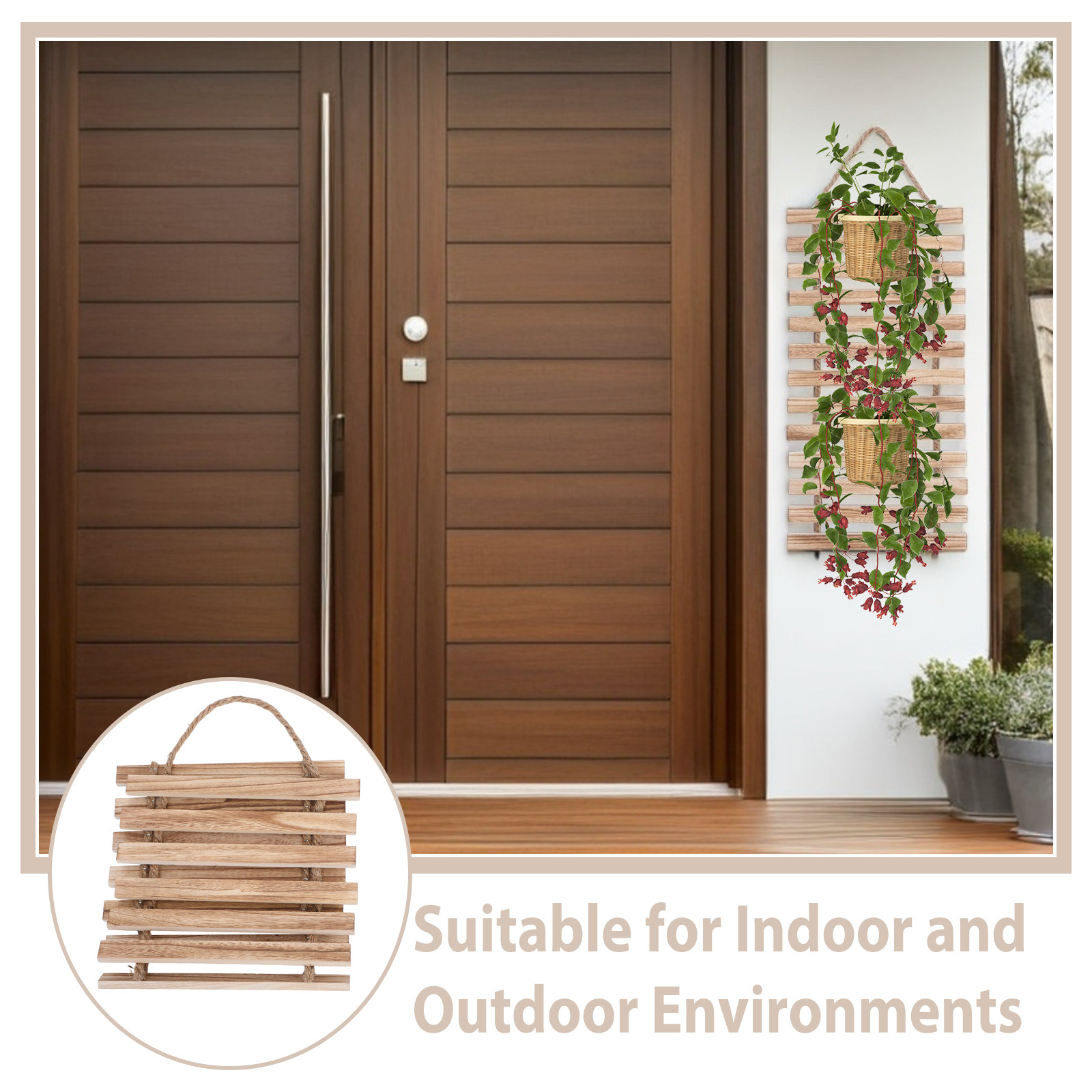Enrejado de pared de madera ma - Vertical Wall Planter reseña y precio