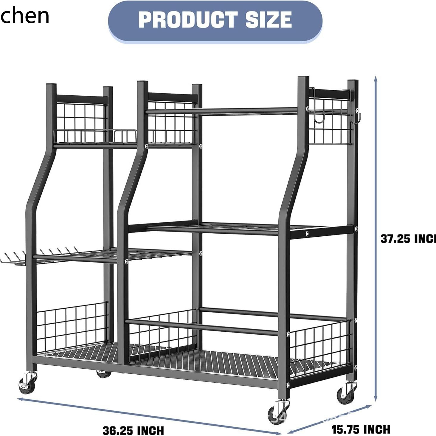 Carrito de almacenamiento móvi - Gardening Tools Amazon reseña y precio