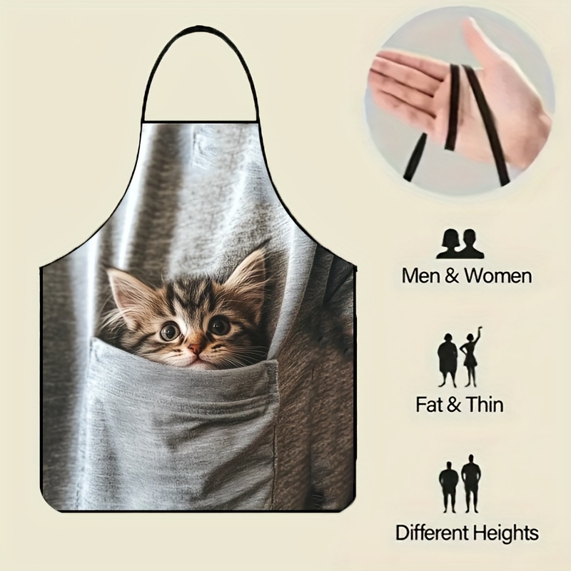 Delantal con diseño de gatito  - Gardening Tools Women reseña y precio