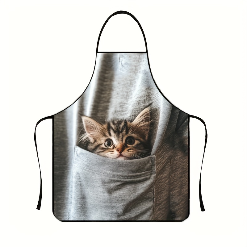 Delantal con diseño de gatito  - Gardening Tools Women reseña y precio