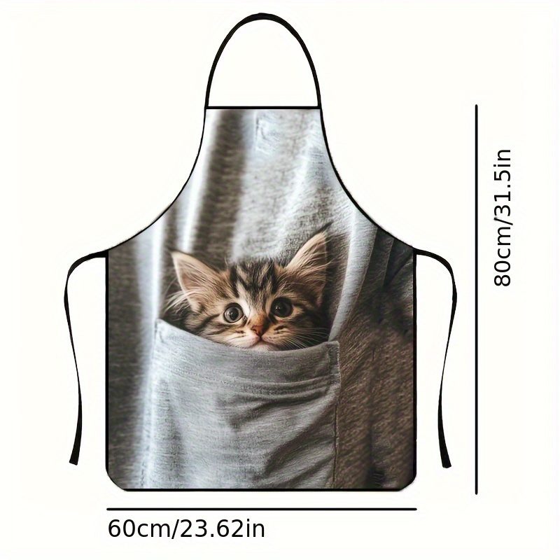Delantal con diseño de gatito  - Gardening Tools Women reseña y precio