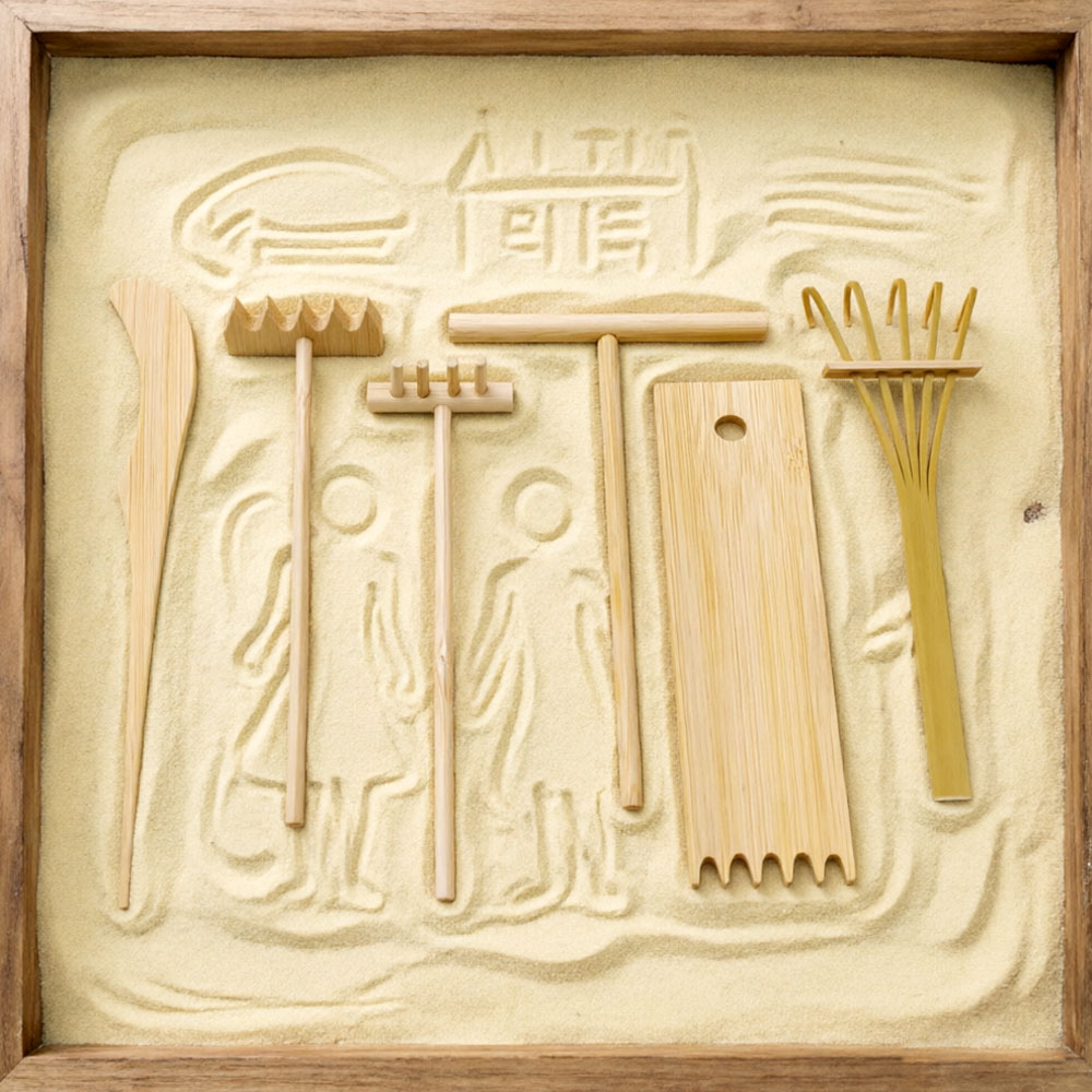 Kit de 6 Rastrillos de Bambú p - Gardening Tools Drawing reseña y precio