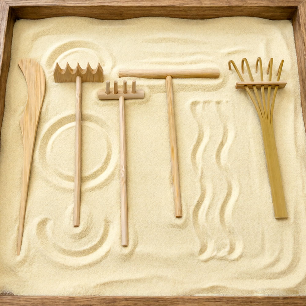 Kit de 6 Rastrillos de Bambú p - Gardening Tools Drawing reseña y precio