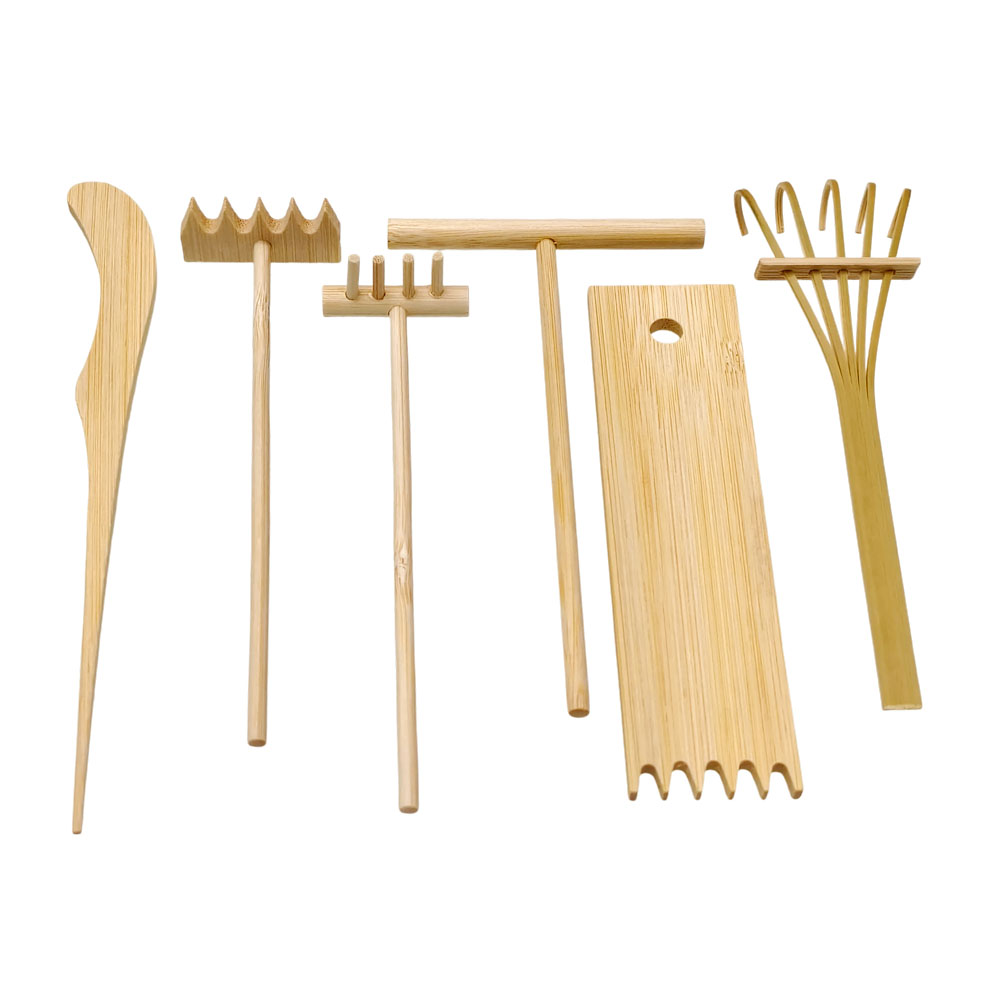Kit de 6 Rastrillos de Bambú p - Gardening Tools Drawing reseña y precio