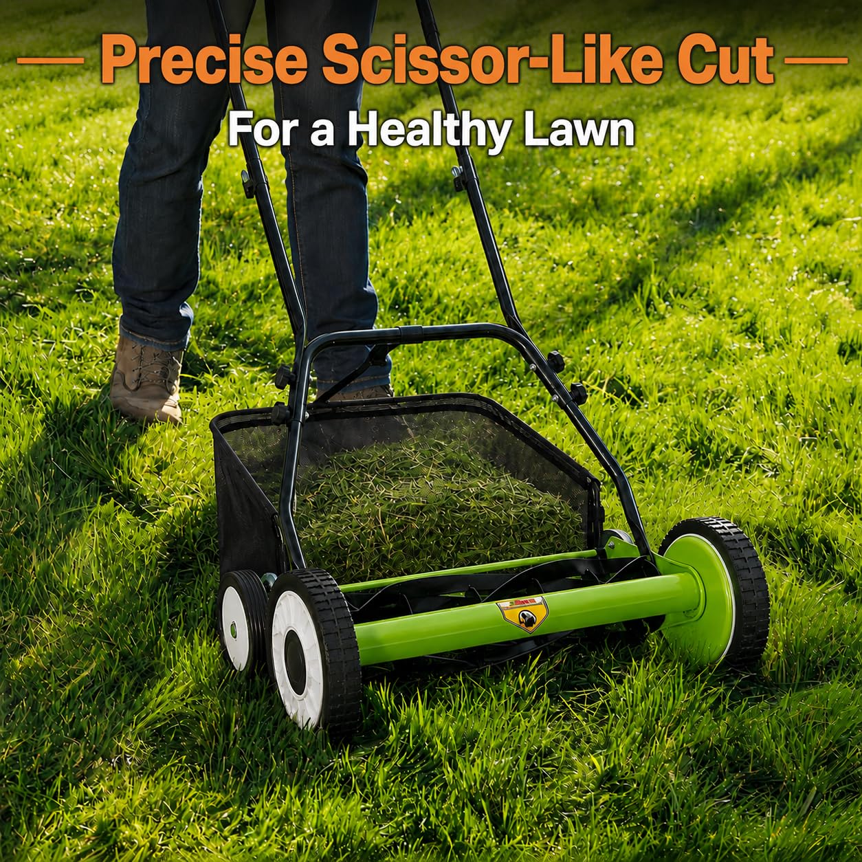 Cortacésped manual de 18 pulga - Gardening Tools Grass Cutter reseña y precio