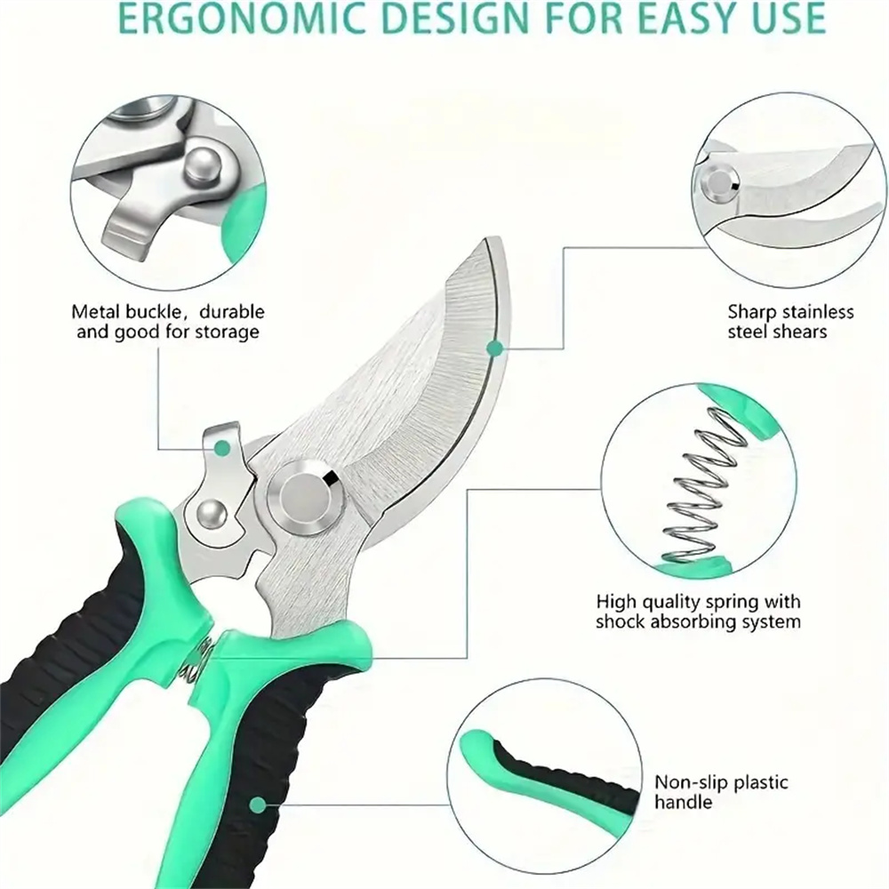Tijeras de podar de acero inox - Gardening Tools Scissors reseña y precio