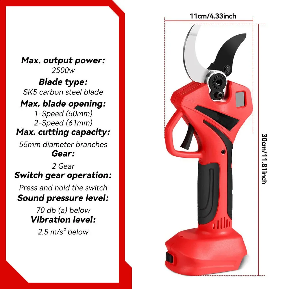 Tijeras eléctricas sin escobil - Gardening Tools Scissors reseña y precio