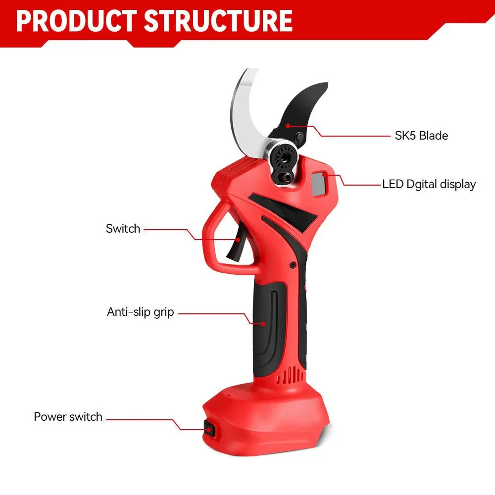 Tijeras eléctricas sin escobil - Gardening Tools Scissors reseña y precio